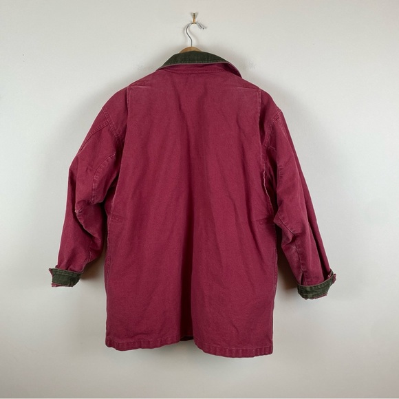 Vintage L.L. Bean Canvas Primaloft Flannel-Lined Barn Chore Coat - Picture 3 of 12